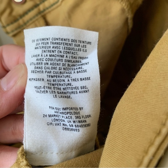 Anthropologie Skinny spring Pants with floral belt size 25 - Picture 7 of 10